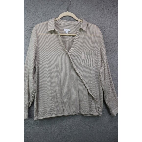 J.Jill Long Sleeve Tunic-Elastic Hemline-Size Large-Business-Lagenlook-Minimal - Picture 1 of 14